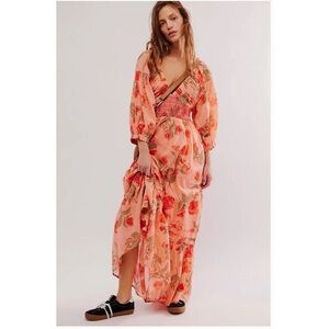 Free People Golden Hour Maxi Dress, Small